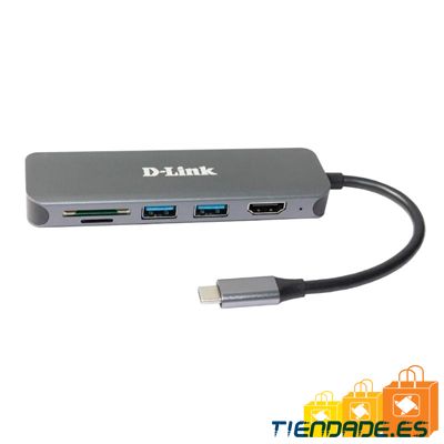 D-Link DUB-2327 6-in-1 USB-C Hub HDMI/CR/PD