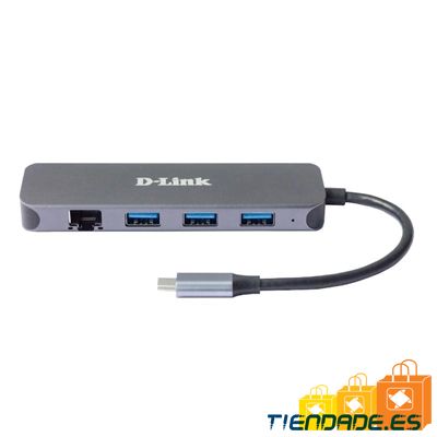 D-Link DUB-2334 5-in-1 USB-C Hub GbE/PD