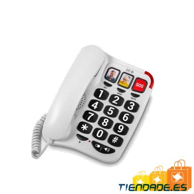 SPC 3295B Telefono CONFORT NUMBERS 2 Blanco