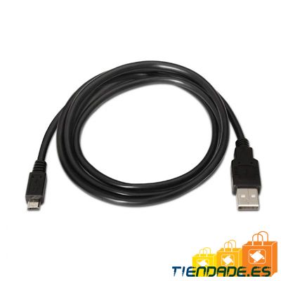 Aisens Cable USB 2.0 tipo A/M-Micro B/M negro 1.8m