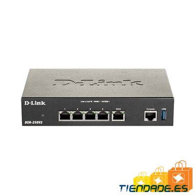 D-Link DSR-250v2 VPN Router 1xGbE WAN 3xGbE