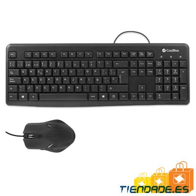 Coolbox Kit Teclado + Raton USB con cable