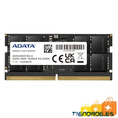 ADATA RAM AD5S480016G-S SO DIMM 16GB 4800Mhz DDR5