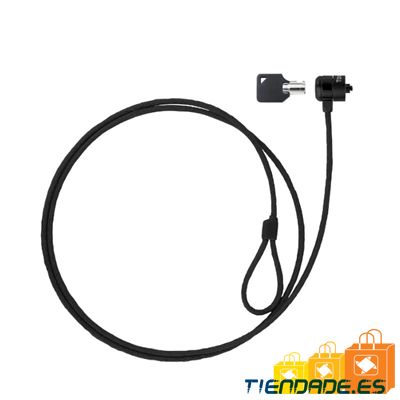 Tooq Cable de seguridad con llave porttiles Gris