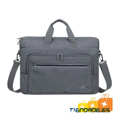 RIVACASE Maletin Port. 7531 Alpendorf ECO gris 16"