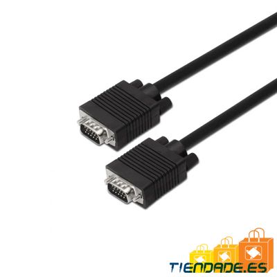 Aisens Cable SVGA HDB15/M-HDB 15/M negro 1.8m