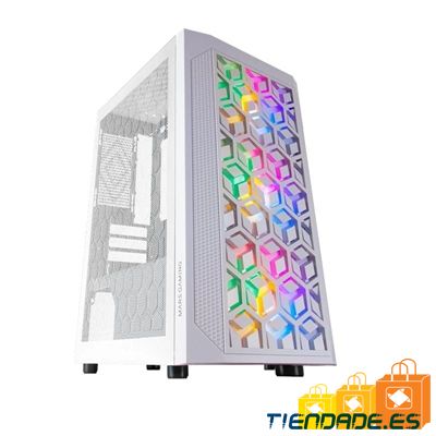 MARS GAMING Caja Micro-atx MCMESH White