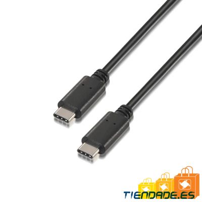 Aisens  Cable USB 2.0 3A C/M-C/M Negro 3.0M