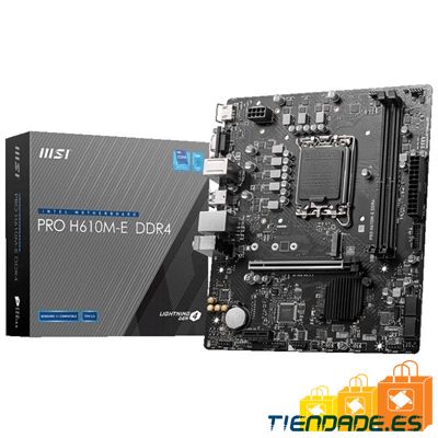 MSI Placa Base PRO H610M-E DDR4 mATX 1700