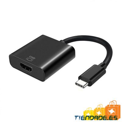 Aisens Conversor USB-C/M a HDMI/H 4K Negro 15Cm