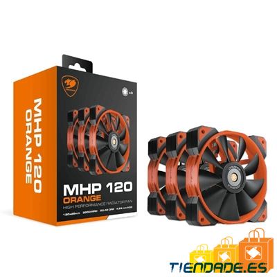 Cougar Ventilador Mhp 120 Orange Pack 3