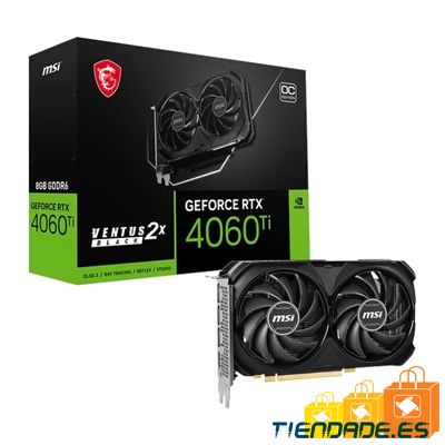 MSI VGA NVIDIA RTX 4060 Ti VENTUS 2X BLACK 8G OC