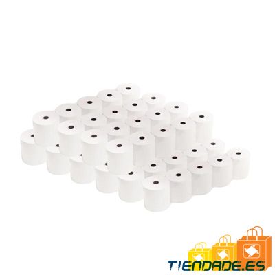 Pack 50 rollos papel trmico sin BPA 80X80mm