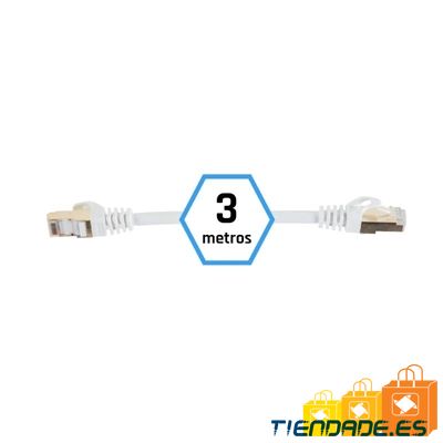 iggual Latiguillo CAT7 SFTP LSZH 3 metros blanco