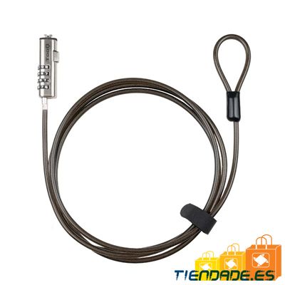 Tooq Cable seguridad T-Nano con combinacin 1.5m