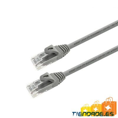 Aisens Latiguillo Rj45 Cat.6A Utp Gris 1.0M