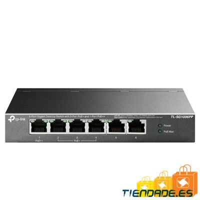 TP-Link TL-SG1006PP Switch 6xGB (3xPoE+ 1xPoE++)