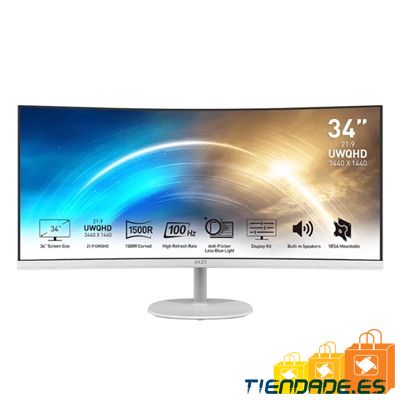 MSI MP341CQW Monitor34" UWQHD VGA HDMI MM curv