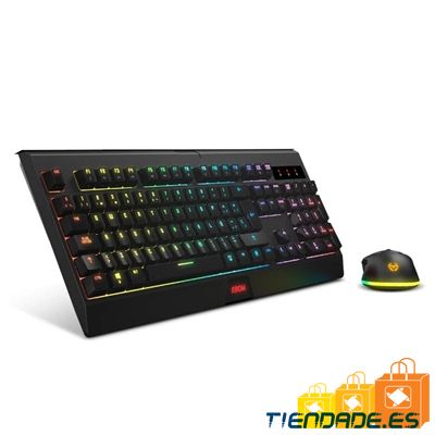 KROM KABALA  | Kit Teclado y Ratn Wireless RGB SP