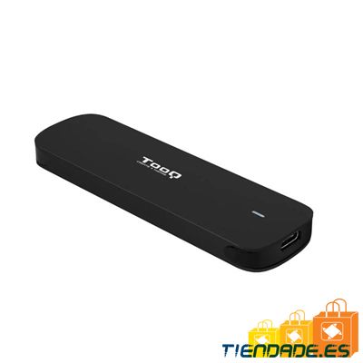 Tooq Caja Externa M.2 NVMe USB3.1 GEN2 Negra