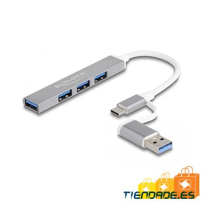Delock Hub USB 4p C 7/  A a 3 x USB 2.0 A