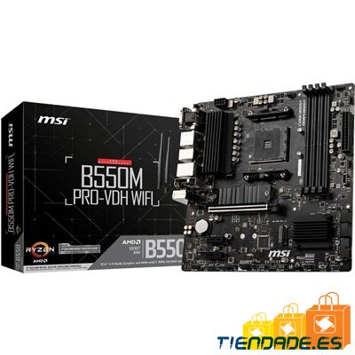 MSI Placa Base B550M PRO-VDH WIFI mATX AM4