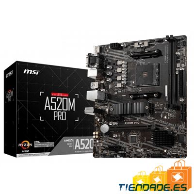 MSI Placa Base A520M PRO mATX AM4