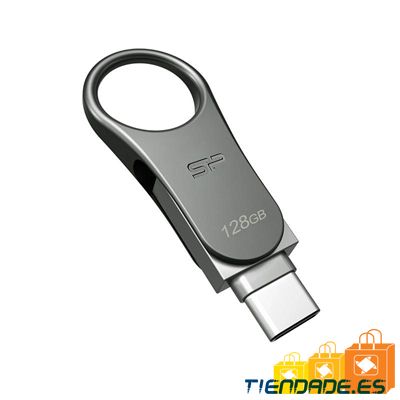 SP Lapiz USB C80 USB-C 3.2 128GB Dual Metalico