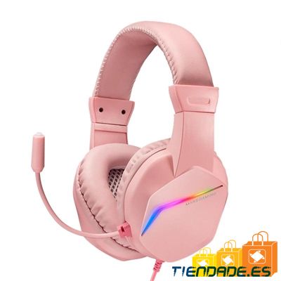 MARS GAMING Auricular+mic MH122 Rosa