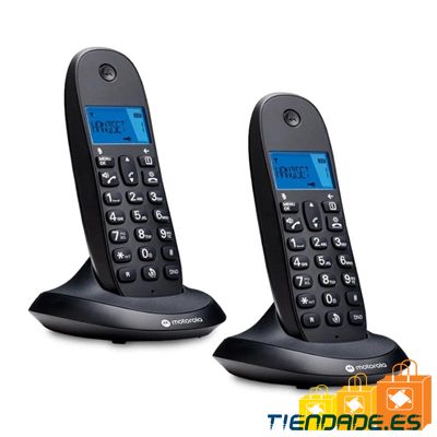 MOTOROLA C1002 CB+ Telefono DECT Negro Duo