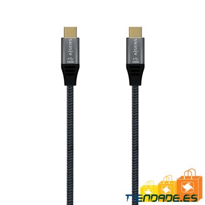 Aisens Cable USB3.2 Gen2X2 5A E-Mark CM-CM Gris 2M