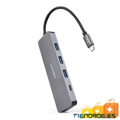 Nanocable HUB USB-C a 3xUSB 3.0/H+1xUSB-C/H