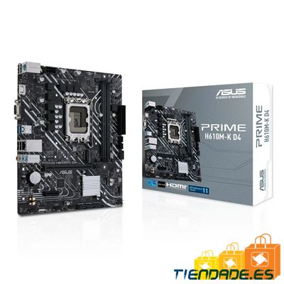 ASUS Placa Base PRIME H610M-K D4  mATX LGA1700