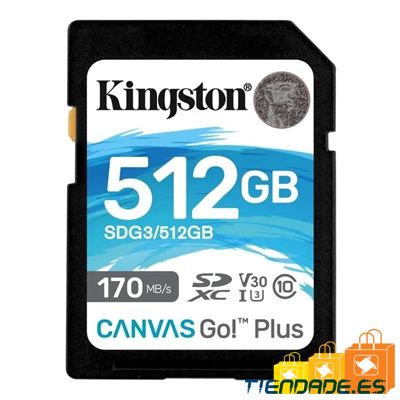 Kingston Canvas Go! Plus SD 512GB class 10 U3 V30