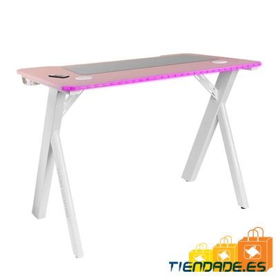 Mars Gaming Escritorio Rgb 100cm alfombri. Rosa