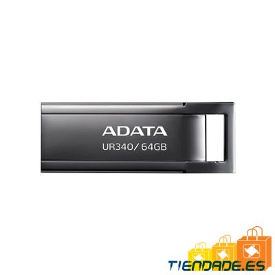 ADATA Lapiz USB UR340 64GB USB 3.2 Metal Black