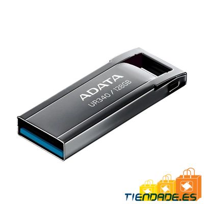 ADATA Lapiz USB UR340 128GB USB 3.2 Metal Black