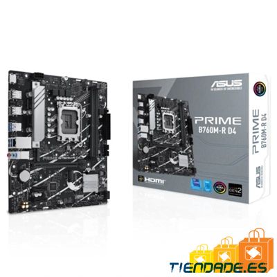 ASUS Placa Base PRIME B760M-R D4 mATX 1700