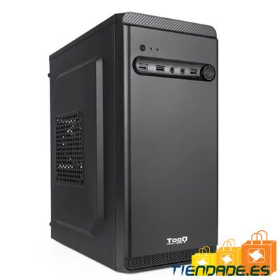 Tooq Caja Minitorre TQC-4702U3C-B Sin Fuente Negra