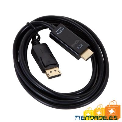 iggual Cable DisplayPort (M) a HDMI (M) 4K 2metros