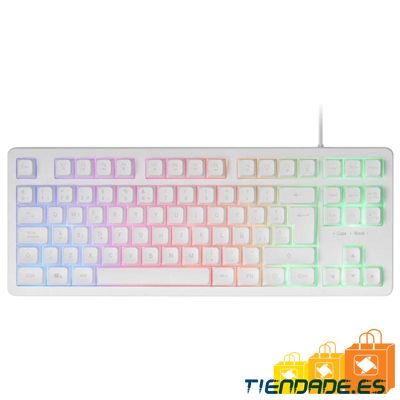 Mars Gaming Teclado MK023 TKL FRGB Blanco