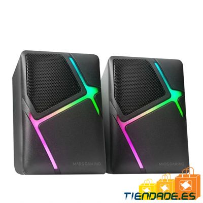 Mars Gaming Altavoces MS-H RGB Negro