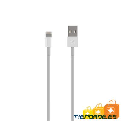 Aisens Cable Lightning-M a USB-A 2.0-M blanco 0.5m
