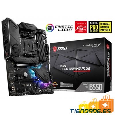 MSI Placa Base MPG B550 GAMING PLUS ATX AM4