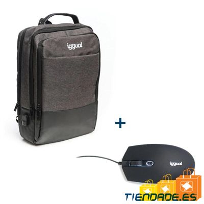 iggual Pack mochila Elegant Efficiency + ratn LED