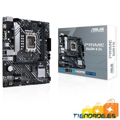 ASUS Placa Base PRIME B660M-K D4  mATX 1700