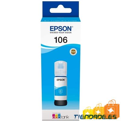 Epson Botella Tinta Ecotank 106 Cyan