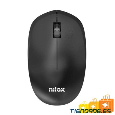 Nilox Ratn Wireless, 1000 DPI, 3 botones, Negro
