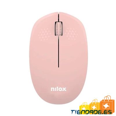 Nilox Ratn Wireless, 1000 DPI, 3 botones, Rosa