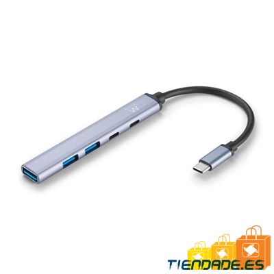 Ewent multipuerto usb tipo-c. 5*1